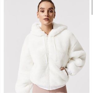 Blanc Noir Aspen faux fur jacket